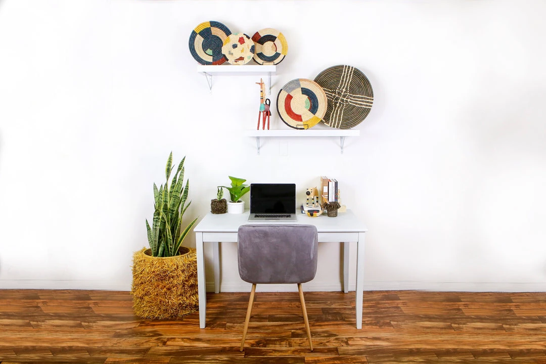 KAZI Home Goods Large Cocoa Sanaa Woven Wall Plate 6 KAZI Home Goods Large Cocoa Sanaa Woven Wall Plate