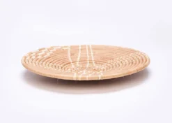 KAZI Large Tan Sanaa Woven Wall Plate Home Goods