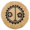 KAZI Home Goods Fringed Sun Mask Wall Art Disc