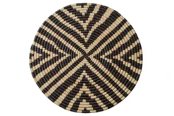 KAZI Black + Natural Geo Wall Basket