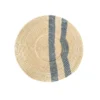 KAZI Gray Double Striped Wall Plate