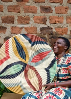 KAZI Home Goods Extra Large Mod Annette Woven Wall Plate