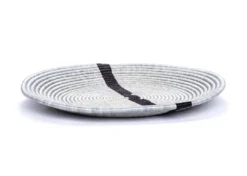 KAZI Extra Large Steeple Gray Modern Woven Wall Plate