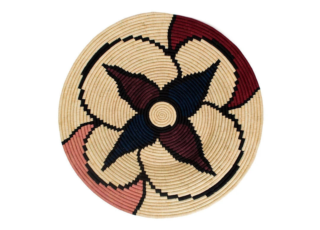 KAZI Jumbo Amelia Burgundy Wall Plate 3 KAZI Jumbo Amelia Burgundy Wall Plate