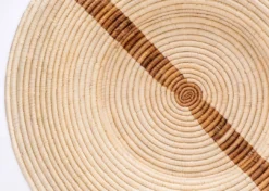 KAZI Staff Favorites Jumbo Banana Leaf Stripe Wall Plate