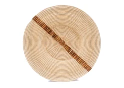 KAZI Staff Favorites Jumbo Banana Leaf Stripe Wall Plate