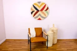 KAZI Home Goods Jumbo Mod Annette Woven Wall Art Plate