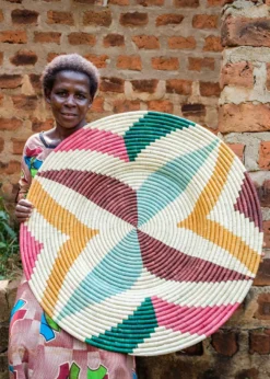 KAZI Home Goods Jumbo Vivid Margot Woven Wall Plate