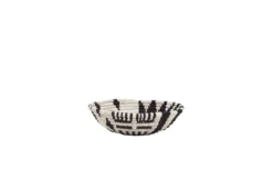 KAZI Small Black + White Fani Round Basket Home Goods 12 KAZI Small Black + White Fani Round Basket Home Goods