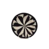 KAZI Home Goods Small Black + White Virunga Round Basket