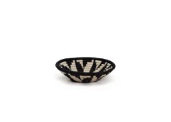 KAZI Home Goods Small Black + White Virunga Round Basket 10 KAZI Home Goods Small Black + White Virunga Round Basket