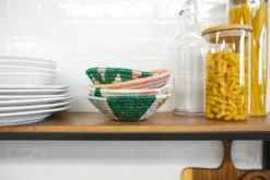 KAZI Small Metallic Floret Jadi Round Basket Home Goods 9 KAZI Small Metallic Floret Jadi Round Basket Home Goods