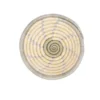 KAZI Small Spiral Metallic Gold Round Basket Home Goods