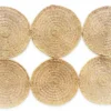 KAZI Home Goods All Natural Woven Discs Queen Headboard