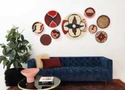 KAZI Home Goods Amelia Burgundy Plate II