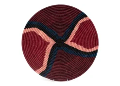 KAZI Amelia Burgundy Wall Plate III Home Goods