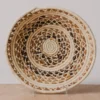 KAZI Banana Bark And Raffia Cross Stitch Large Wall Bowl Home Goods 1 KAZI Banana Bark And Raffia Cross Stitch Large Wall Bowl Home Goods