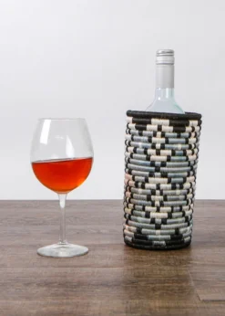 KAZI Black + Gray Tofali Vase