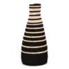 KAZI Black Striped Tall Vase Fair Trade 2 KAZI Black Striped Tall Vase Fair Trade
