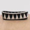 KAZI Home Goods Black + White Tofali Oval Basket