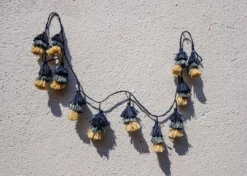 KAZI Blue Ombre Tasseled Garland Home Goods