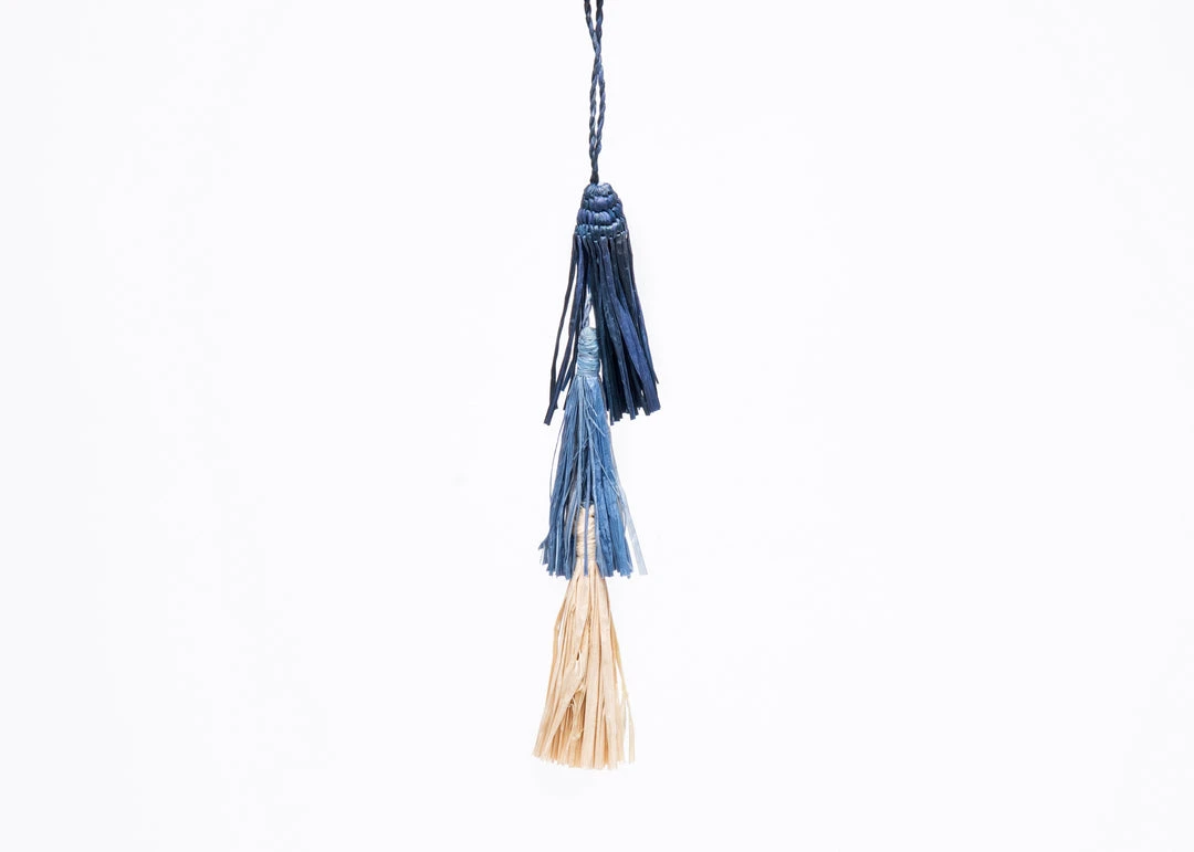 KAZI Fair Trade Blue Tassels Ornament 3 KAZI Fair Trade Blue Tassels Ornament
