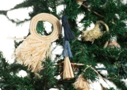 KAZI Fair Trade Blue Tassels Ornament