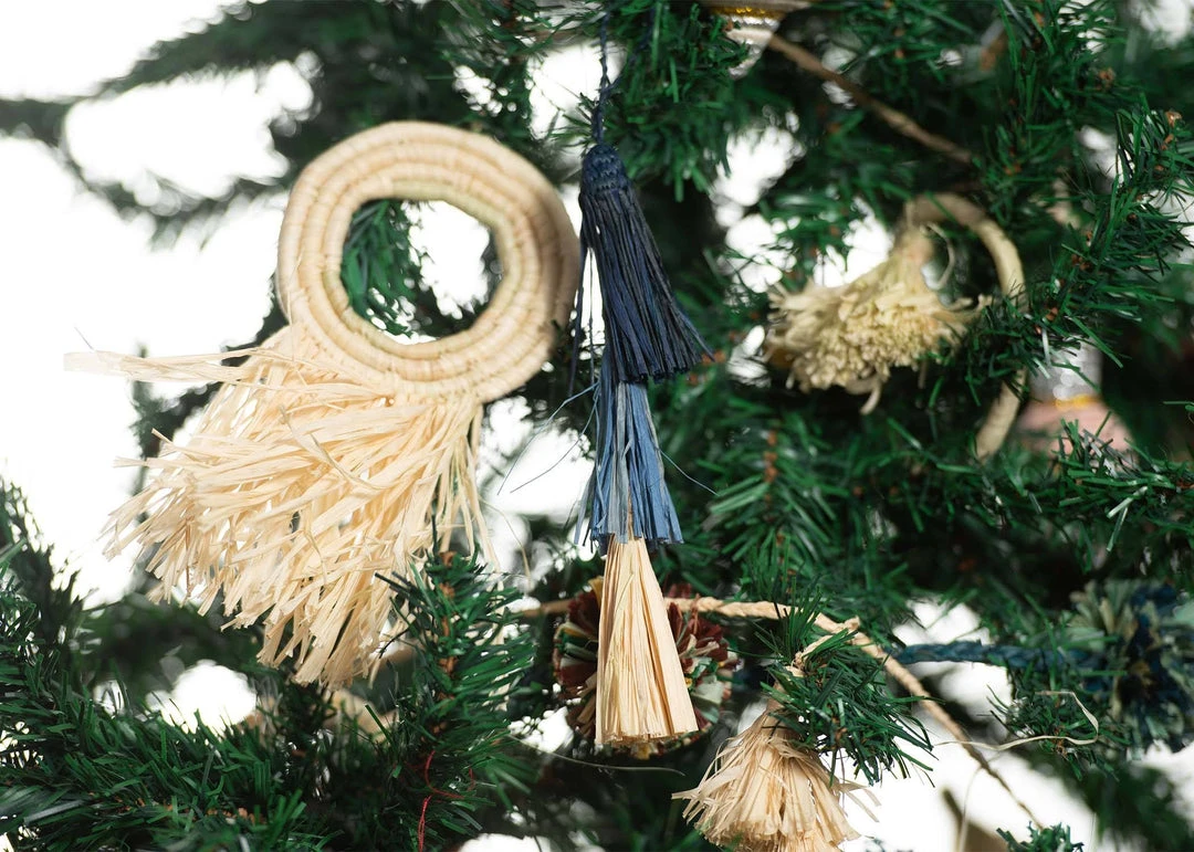 KAZI Fair Trade Blue Tassels Ornament 4 KAZI Fair Trade Blue Tassels Ornament
