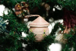 KAZI Blush Egg Shaped Box Ornament 6 KAZI Blush Egg Shaped Box Ornament