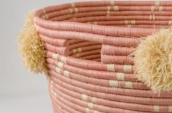 KAZI Blush Polkadot Pom Pom Hamper 10 KAZI Blush Polkadot Pom Pom Hamper