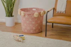 KAZI Blush Polkadot Pom Pom Hamper 9 KAZI Blush Polkadot Pom Pom Hamper