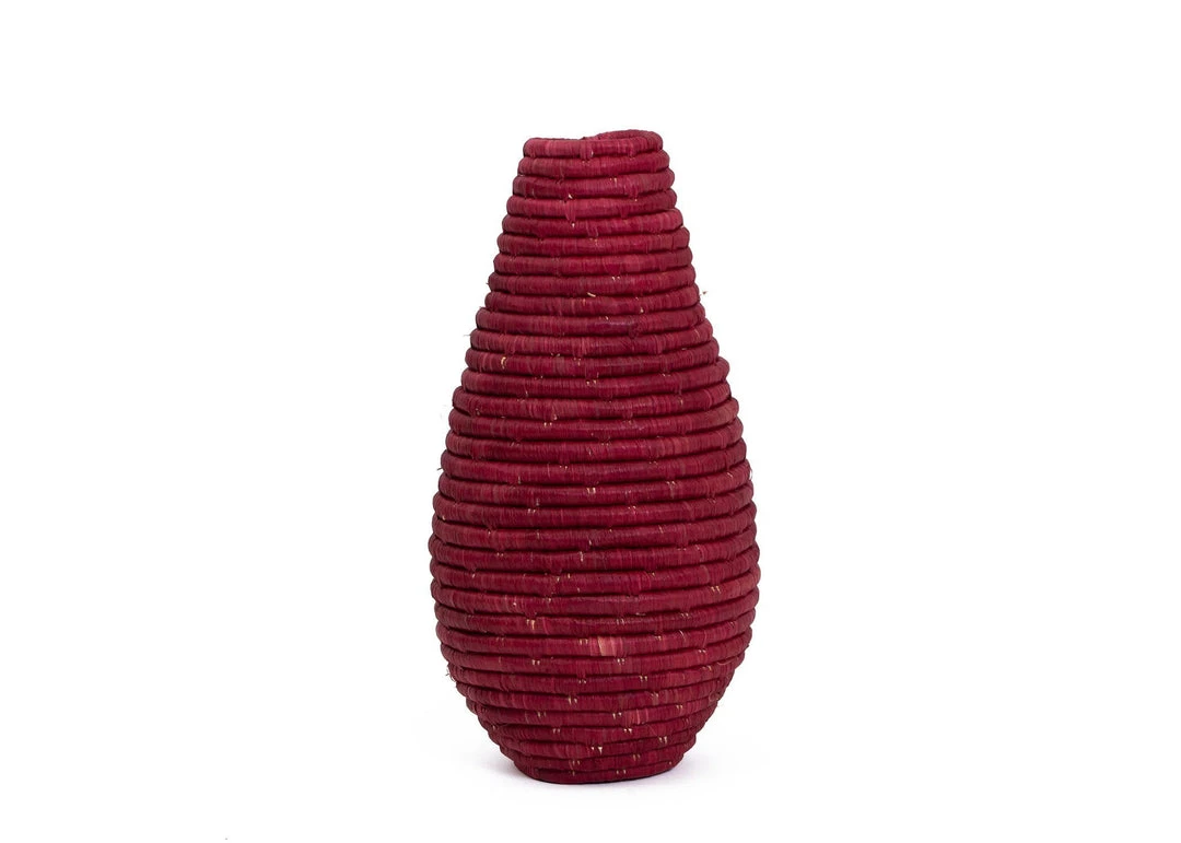 KAZI Home Goods Burgundy Nya Vase 3 KAZI Home Goods Burgundy Nya Vase