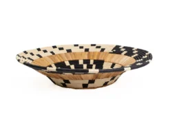 KAZI Home Goods Checkered Banana Bark Jumbo Bowl 9 KAZI Home Goods Checkered Banana Bark Jumbo Bowl