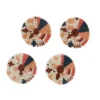 KAZI Coral Biko Coasters Home Goods 2 KAZI Coral Biko Coasters Home Goods