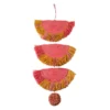 KAZI Home Goods Coral Sunset Raffia Parade Mobile