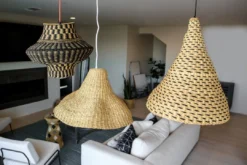 KAZI Dashed Black Grass Lamp Pendant Lighting