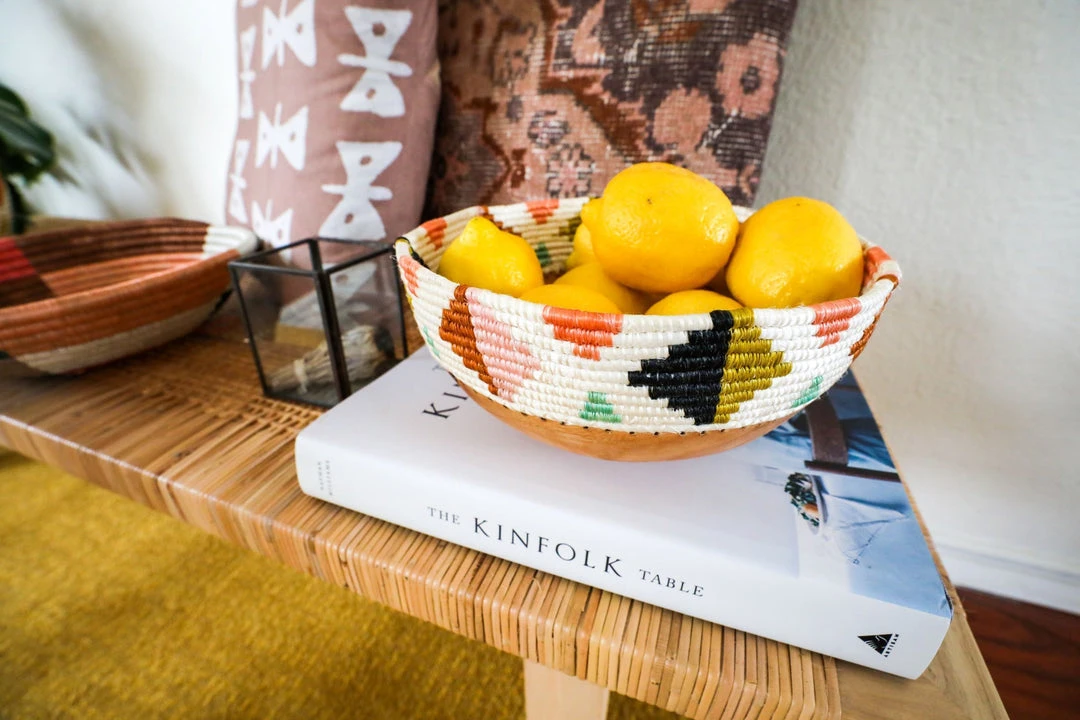 KAZI Home Goods Desert Flower Wooden Bowl 4 KAZI Home Goods Desert Flower Wooden Bowl