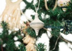 KAZI Diamond Shape Silver Metallic Ornament