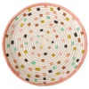 KAZI Dotted Peach Circular Tray Home Goods 2 KAZI Dotted Peach Circular Tray Home Goods