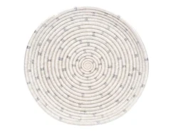 KAZI Home Goods Dotted Silver Decorative Tray