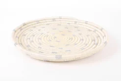 KAZI Home Goods Dotted Silver Decorative Tray