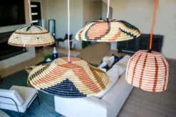 KAZI Dusty Peach Kanisa Lamp Pendant Home Goods