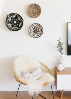 KAZI Extra Large Black + White Ikaze Basket Home Goods