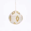 KAZI Globe Ornament - Gold Metallic Fair Trade