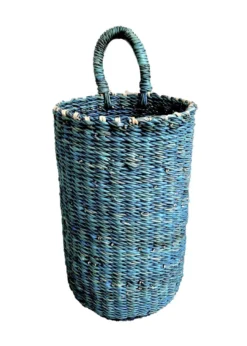 KAZI Gray Blue Hanging Basket Home Goods