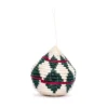 KAZI Fair Trade Green + Red Bulb Ornament 1 KAZI Fair Trade Green + Red Bulb Ornament
