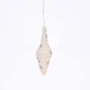 KAZI Fair Trade Icicle Silver Metallic Ornament