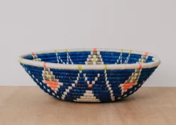 KAZI Jumbo Lake + Peach Pink Intore Wall Bowl Home Goods