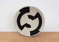 KAZI Large Black + White Geo Bowl Home Goods