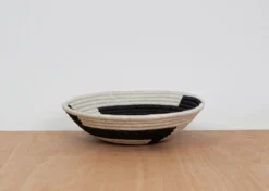 KAZI Large Black + White Geo Bowl Home Goods